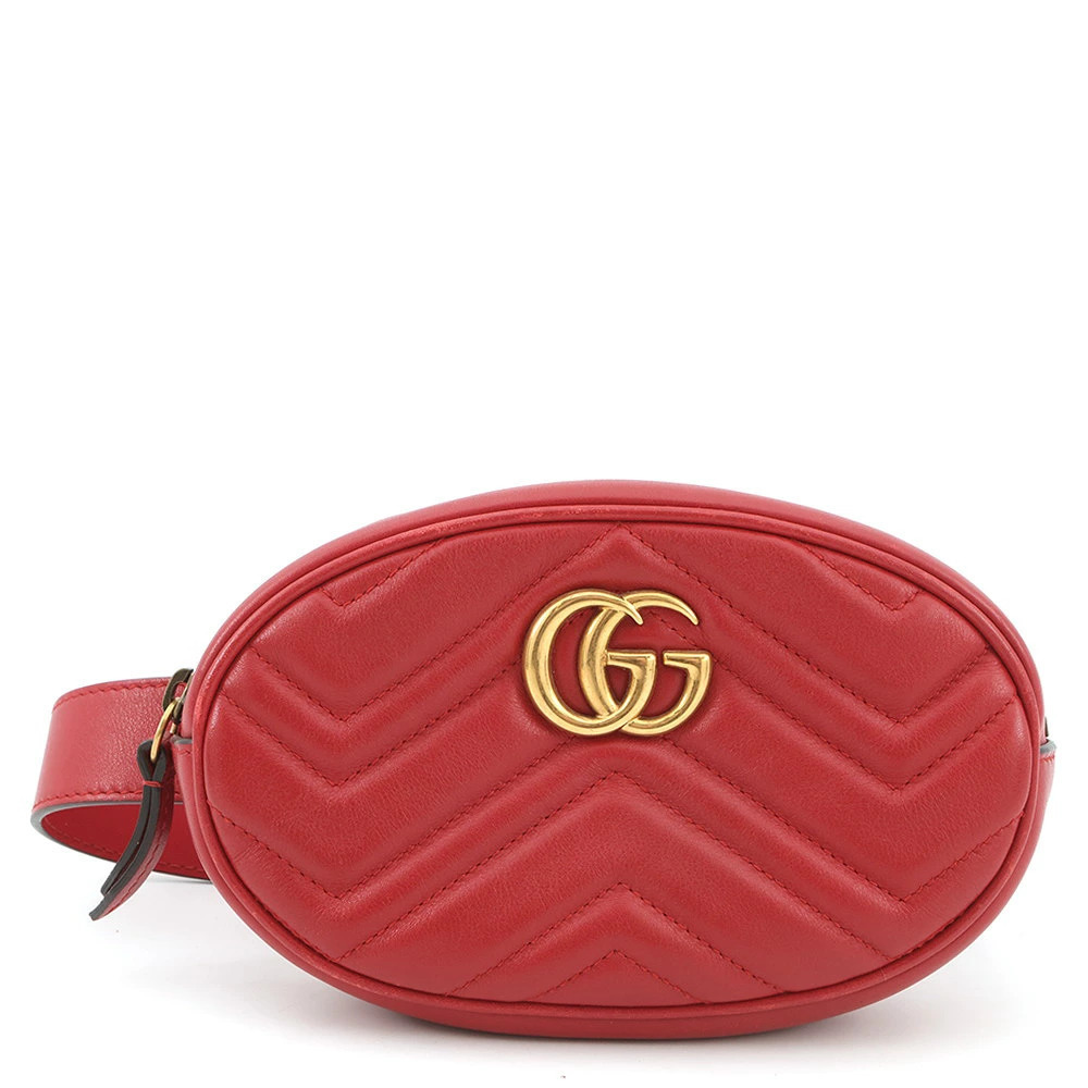 Gucci GG Marmont Quilted Leather Belt Bag Waist Pouch